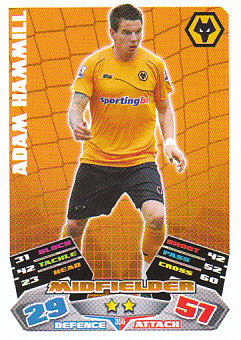 Adam Hammill Wolverhampton Wanderers 2011/12 Topps Match Attax #355